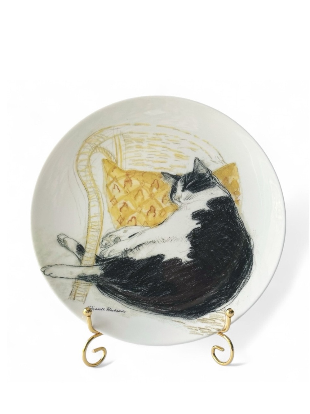 Royal Doulton 'Fred Asleep' Royal Mail Cat Plate